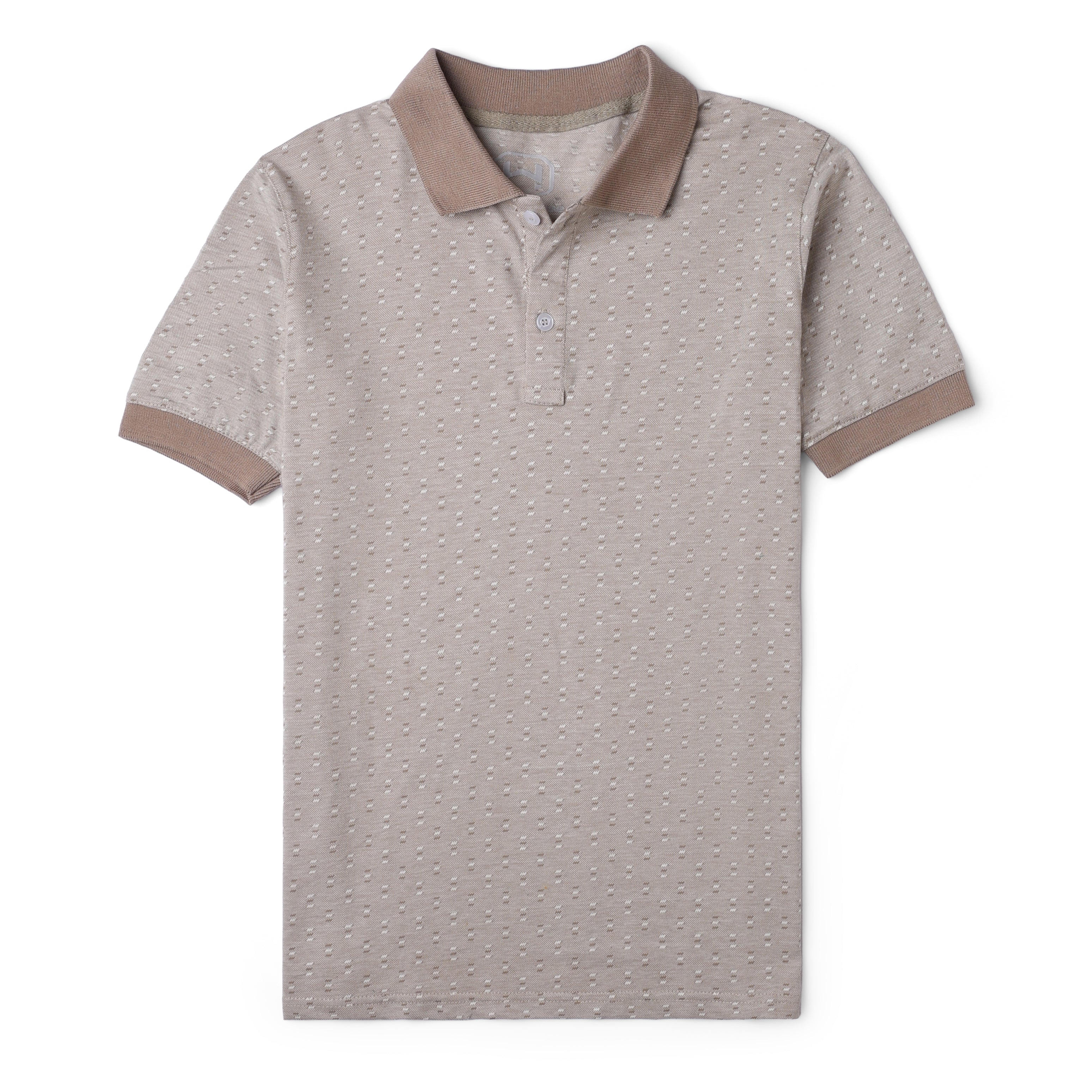 Textured Dotted Polo