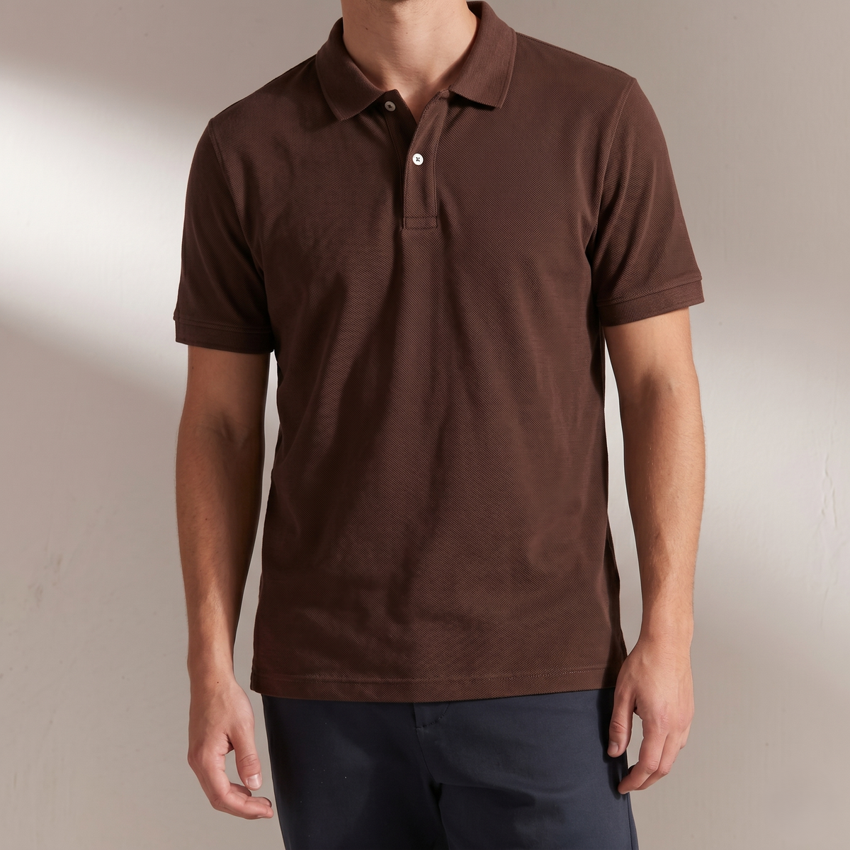 Jacquard polo T-shirt