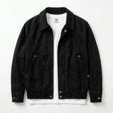 Plush leather jacket