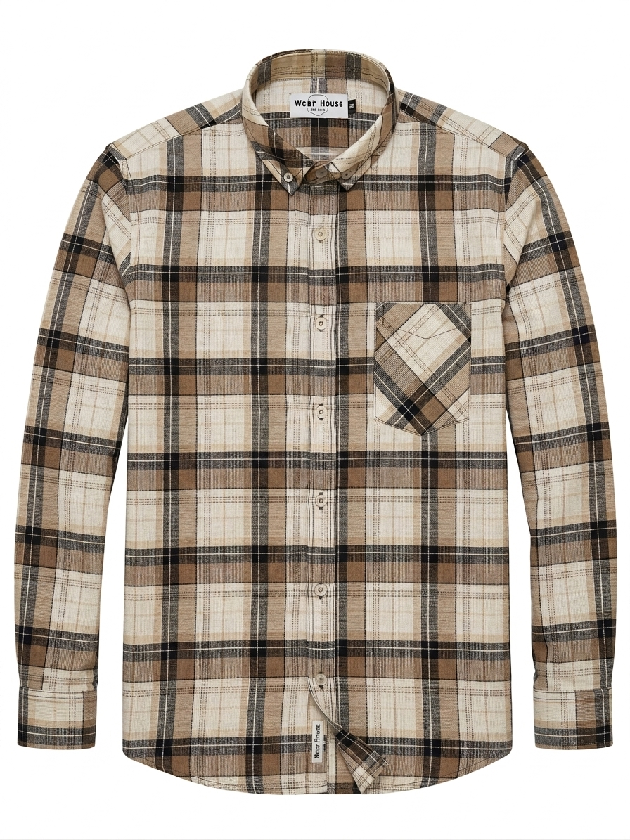 Check print shirt