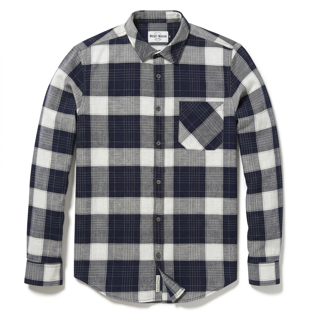 Check print shirt