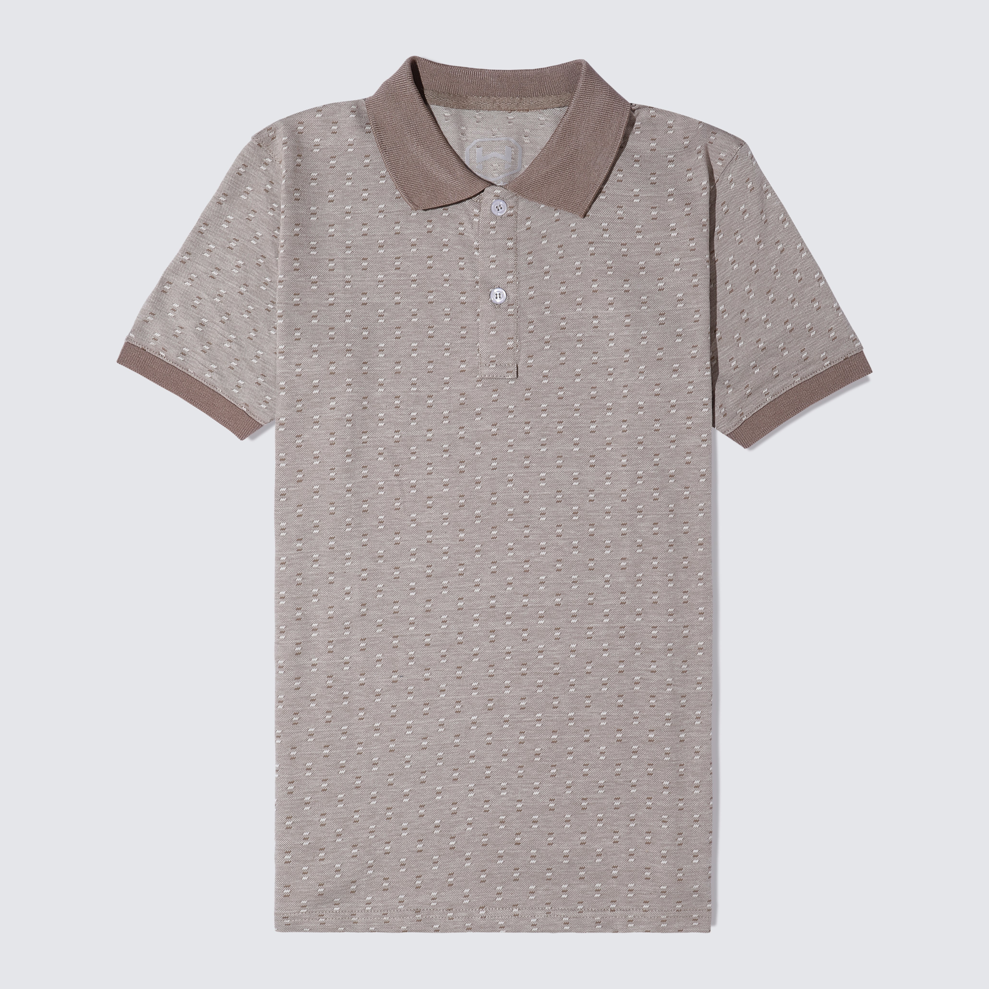 Textured Dotted Polo