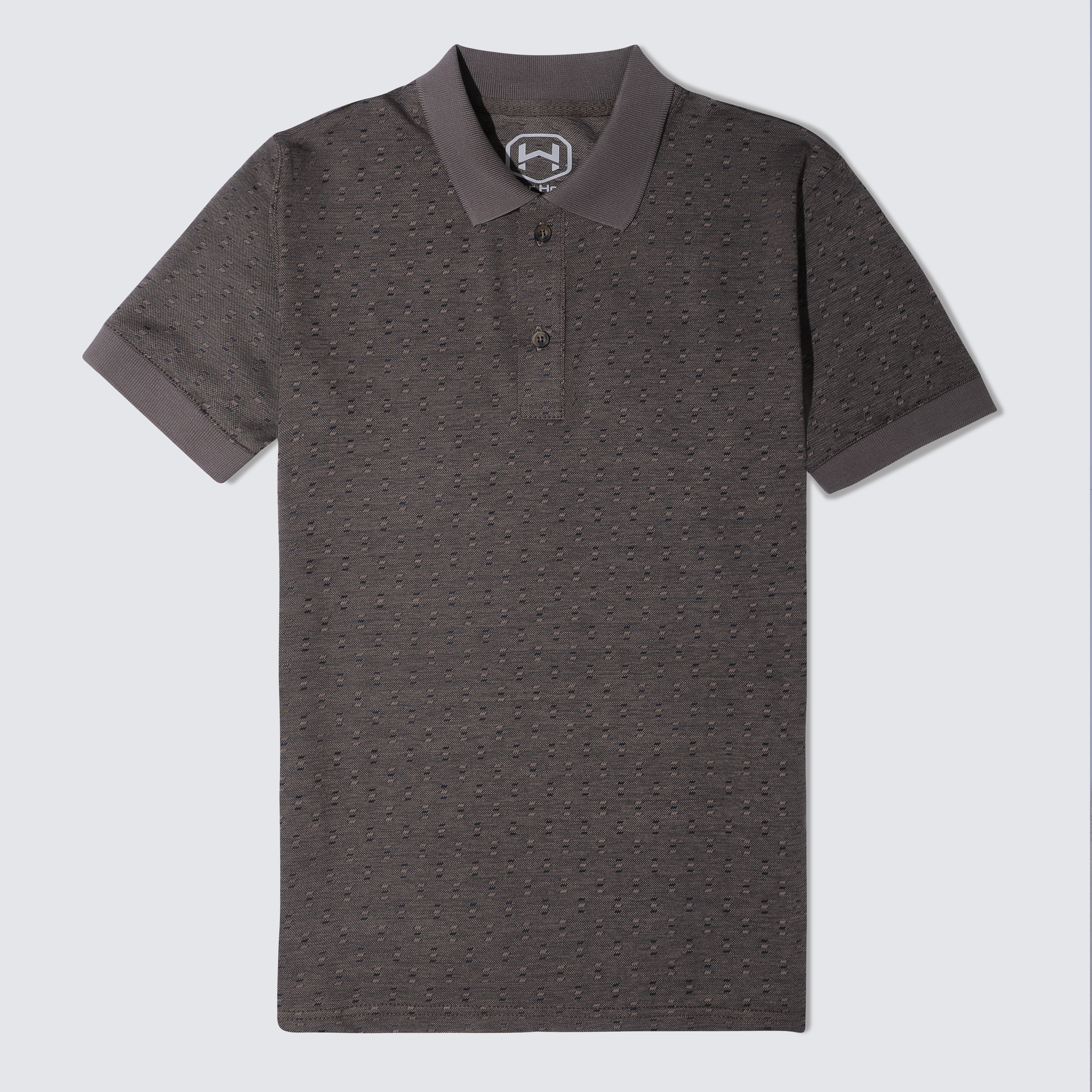 Textured Dotted Polo