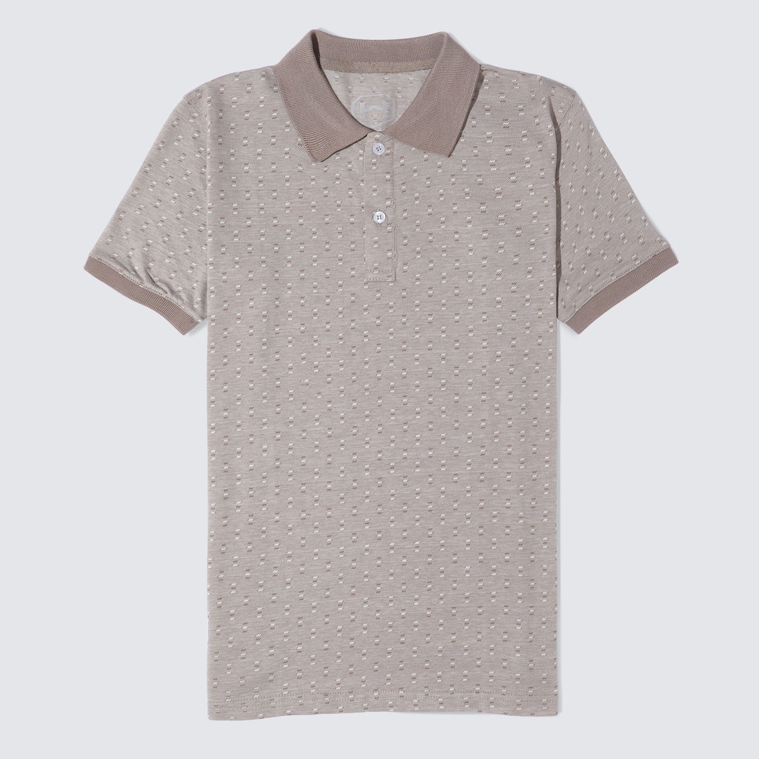 Textured Dotted Polo
