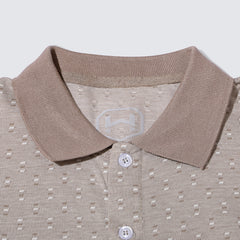 Textured Dotted Polo