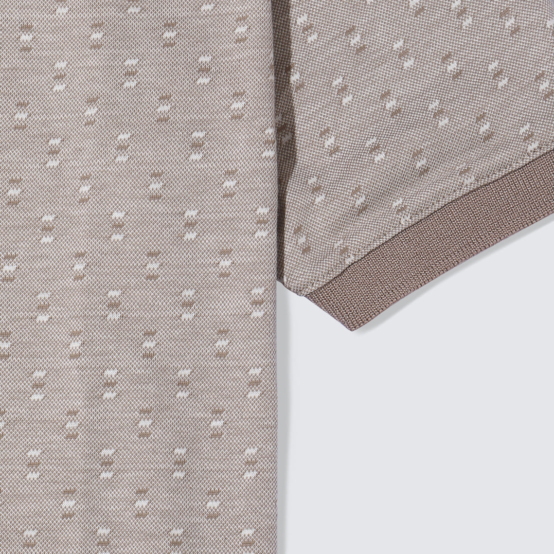 Textured Dotted Polo