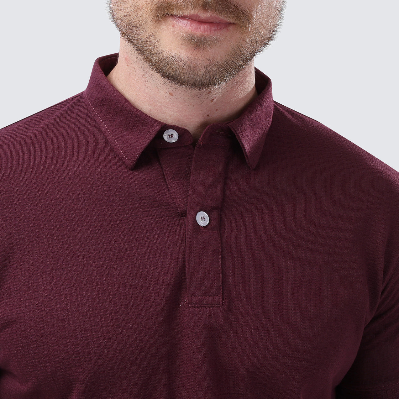 Jacquard polo T-shirt
