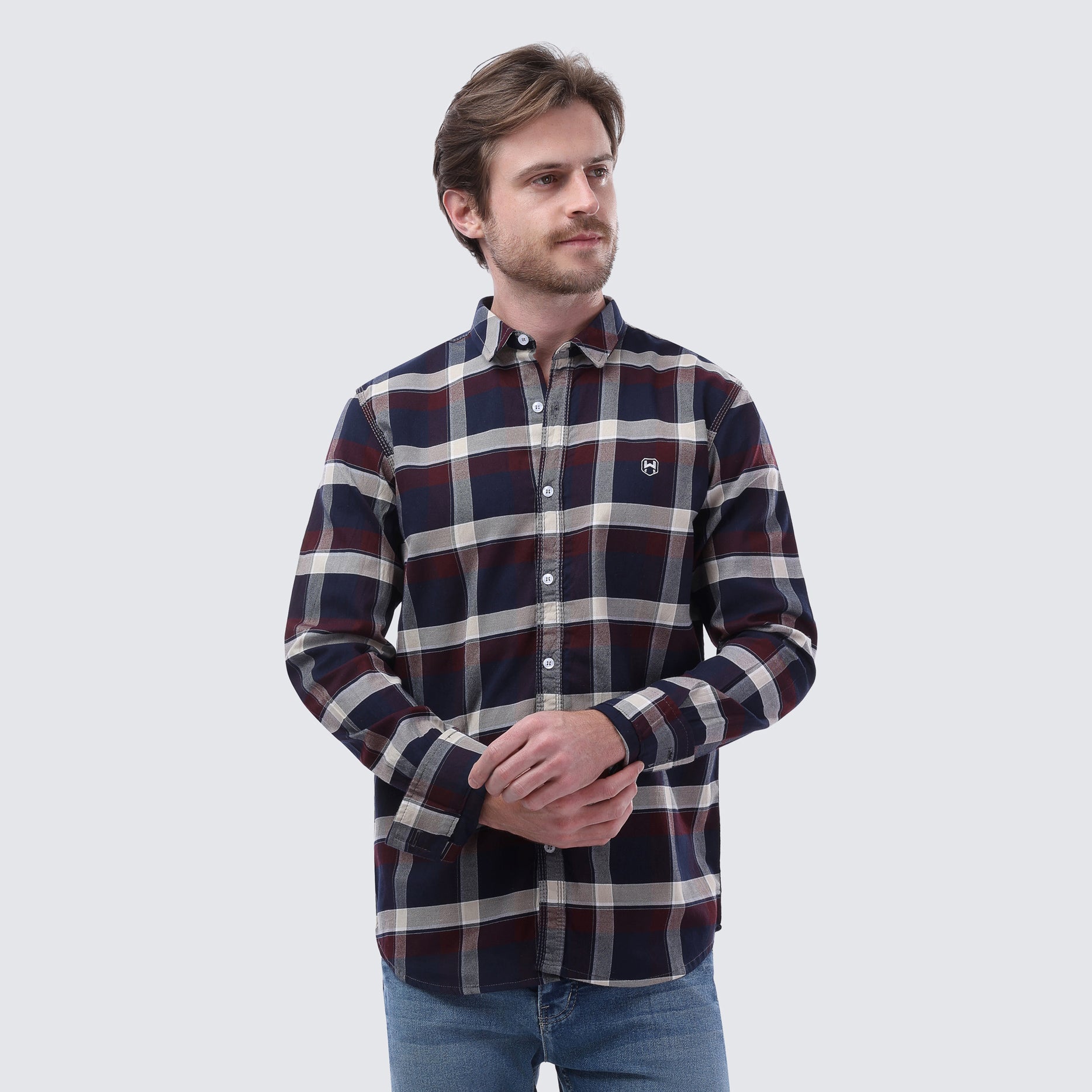 Plaid long sleeve Shirt