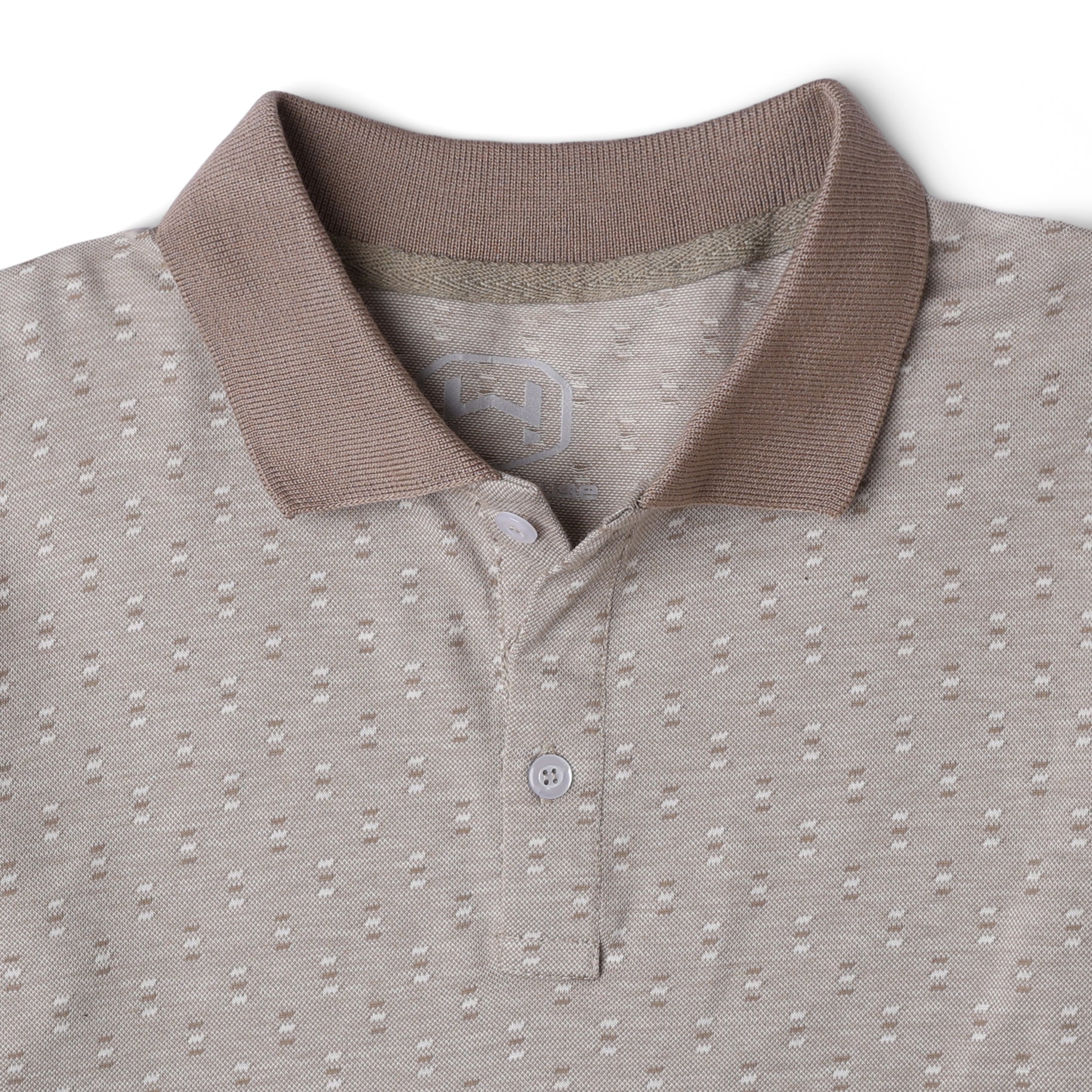 Textured Dotted Polo