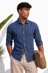 Long sleeves-striped shirt