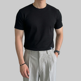 T-shirt Round Jacquard