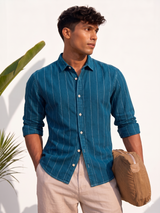 Long sleeves-striped shirt