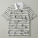 Oversize striped polo T-shirt