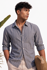 Long sleeves-striped shirt