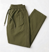 Men's straight-leg pant with side panel