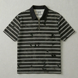 Oversize striped polo T-shirt