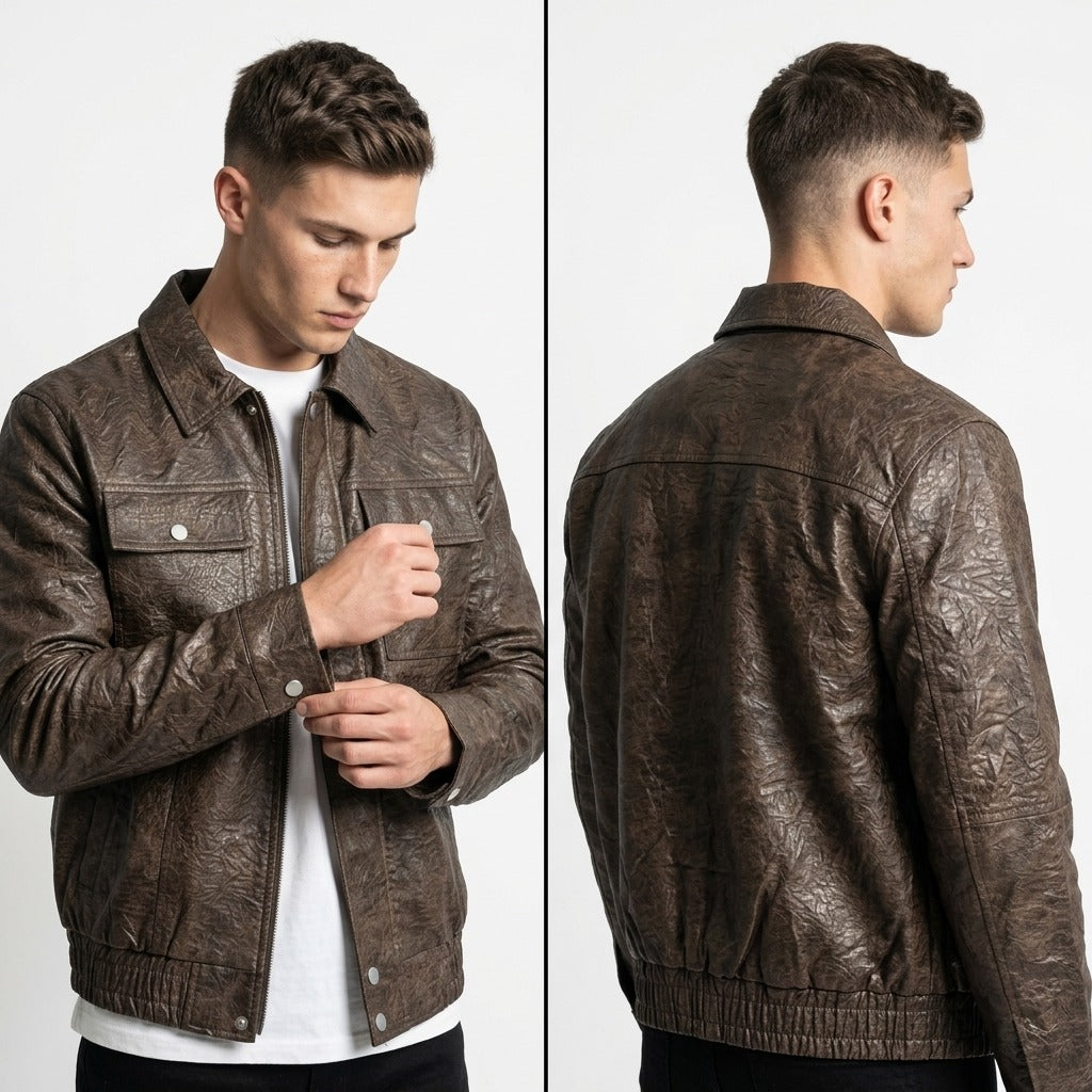 Lacoste leather jacket